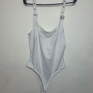 White Buckle Bodysuit